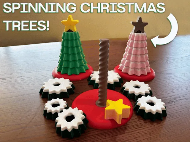 Spinning Christmas Tree Toy | Fine Motor Skills