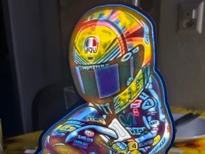 lightbox valentino rossi customizable