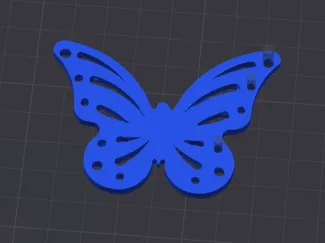 Butterfly keychain