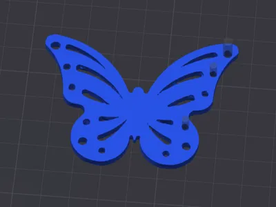 Butterfly keychain