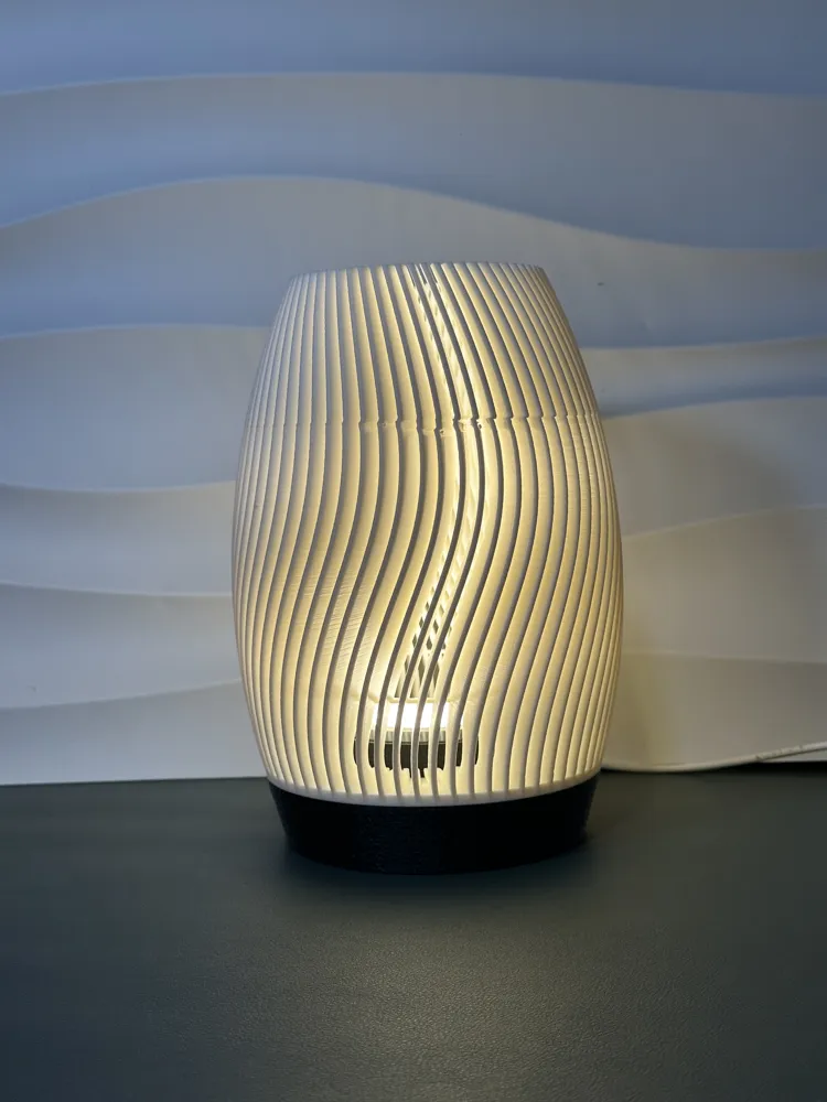 Modern Flowing Lamp with Inner Coloured Diffuser by Abstractia Design ...