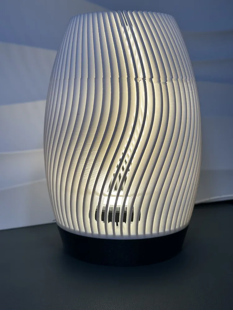 Modern Flowing Lamp with Inner Coloured Diffuser by Abstractia Design ...