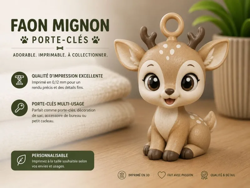 porte clés biche