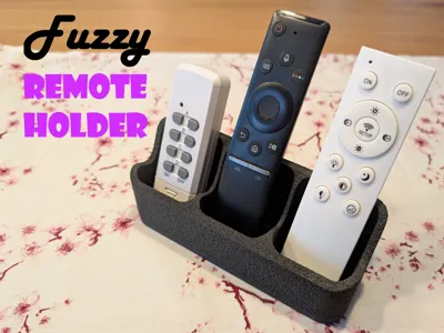 Minimalist holder for 3 remote controls