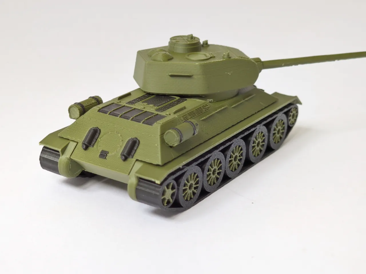 T-34-85 Tank Kit Card - High Detail 1:64 Scale view 2