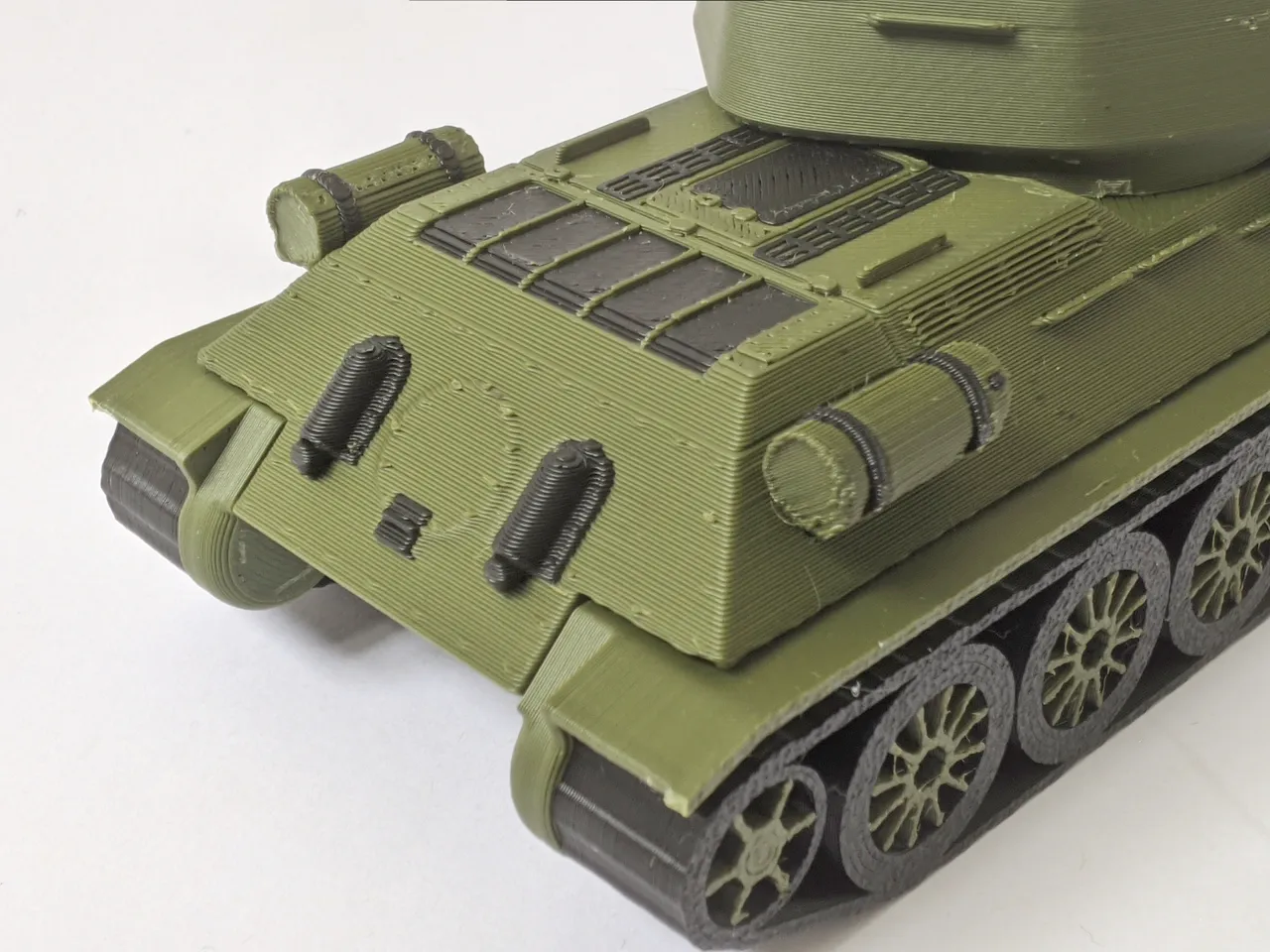 T-34-85 Tank Kit Card - High Detail 1:64 Scale view 4