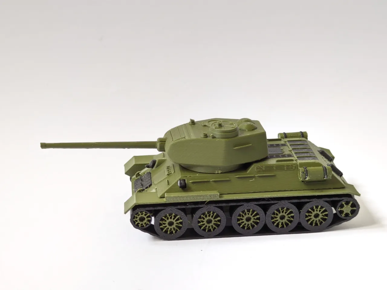T-34-85 Tank Kit Card - High Detail 1:64 Scale view 3