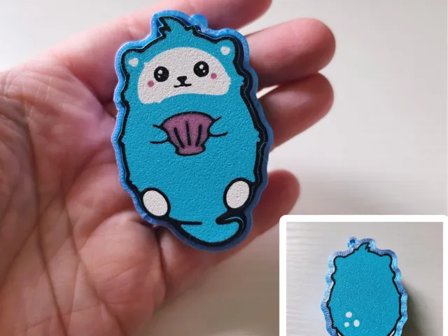Kawaii Otter Clicker Critter