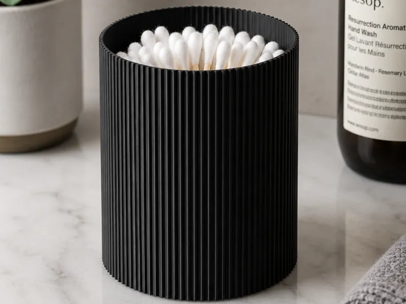 Minimalist Bathroom Cotton Swab Holder
