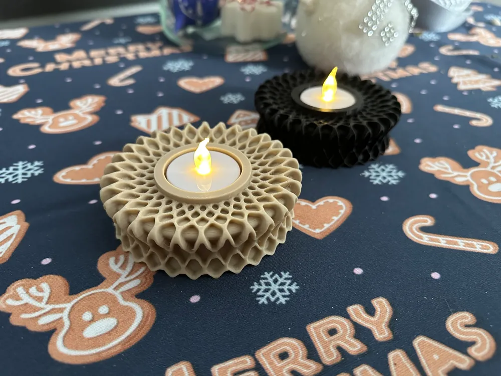 Tealight candle holder - Free 3D Print Model - MakerWorld