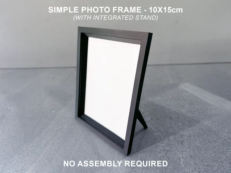 Simple Photo Frame (10x15cm) with Integrated Stand