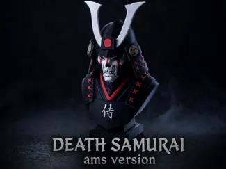 Japanese Death Samurai — Skull Warrior Bust 