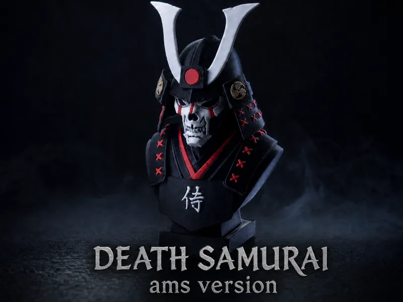 Japanese Death Samurai — Skull Warrior Bust 