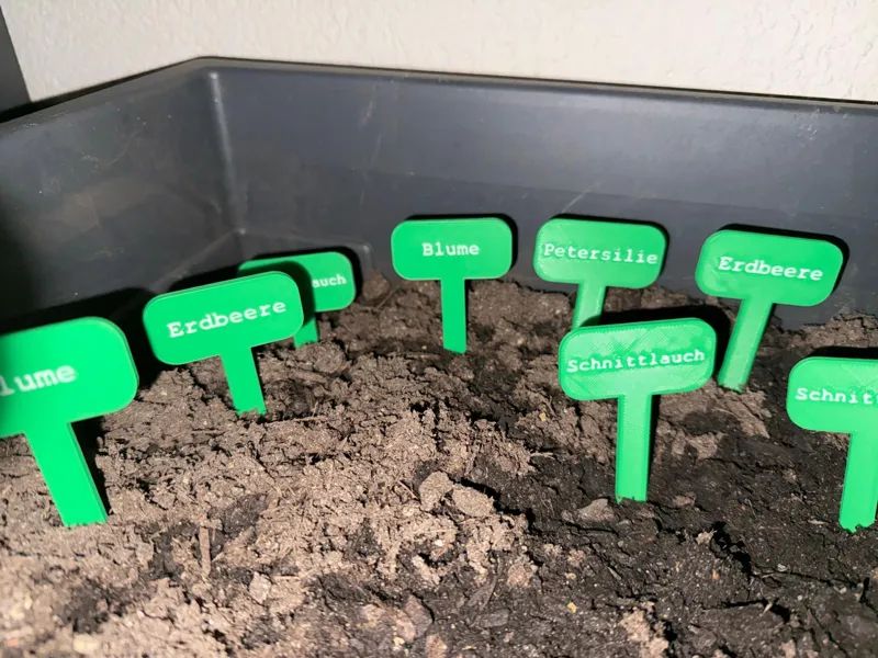 Garten Beschriftung Obst/Gemüse (Deutsch)
