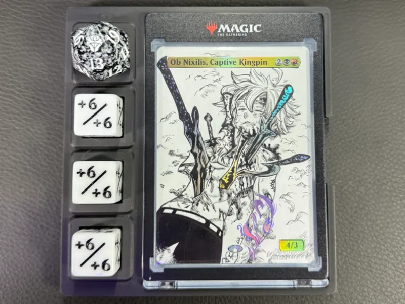 MTG Commander Tray for One Touch case + Dice