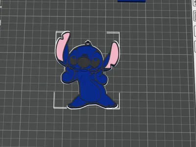 3 color stitch keychain