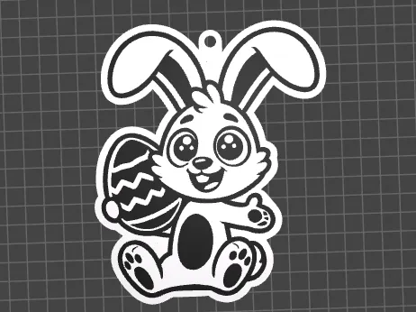 Easter Bunny keychain