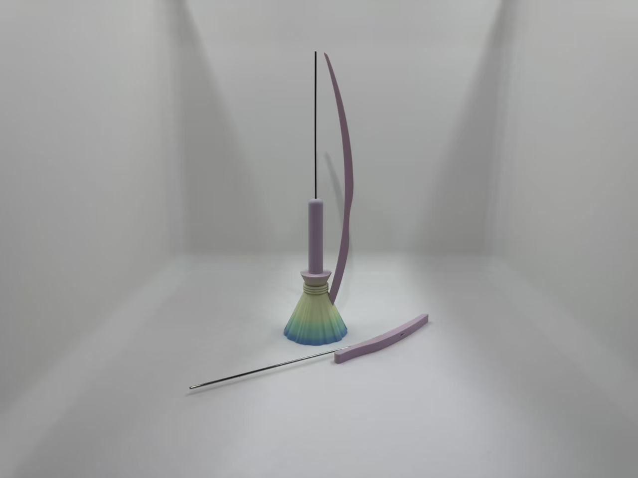 Miniatura 2 do modelo 3D 清洁套装豆铲-扫把（单双针快速切换）
