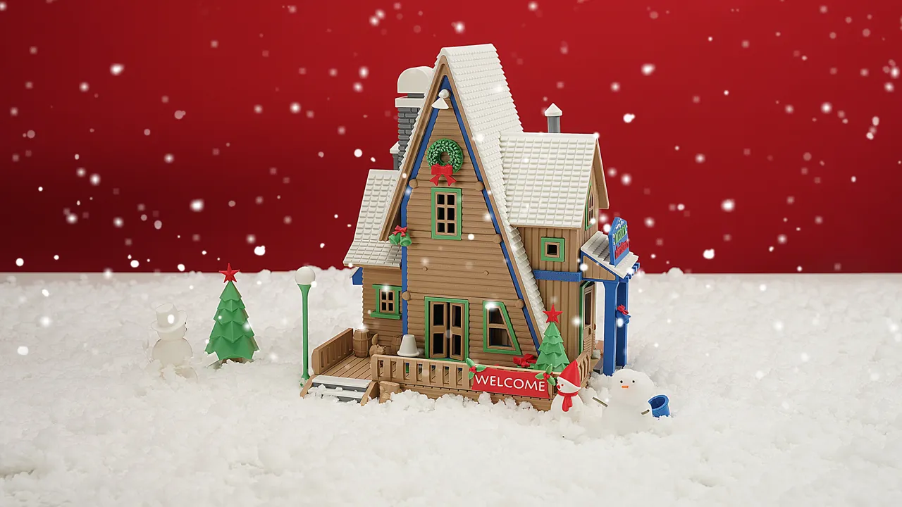 Bambu Christmas Cabin view 2