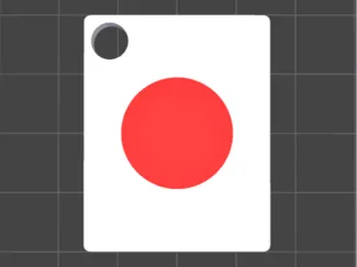 Japanese flag keychain