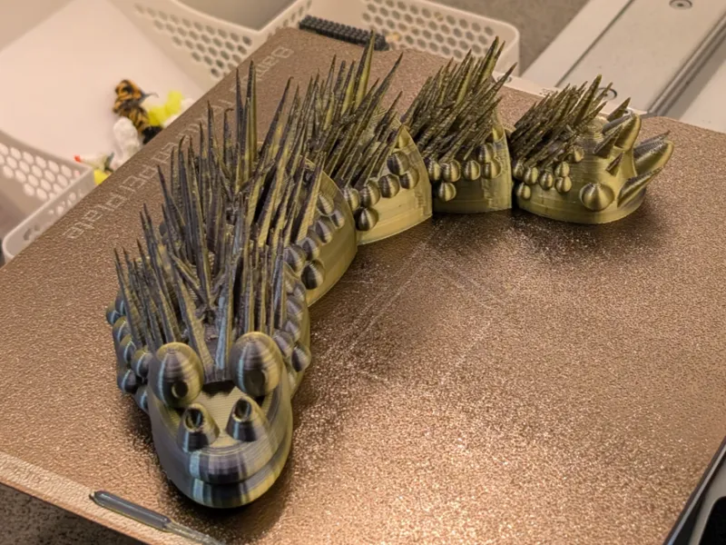 My first articulated dragon - Mr Spiky