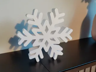 Large snowflake Christmas decor