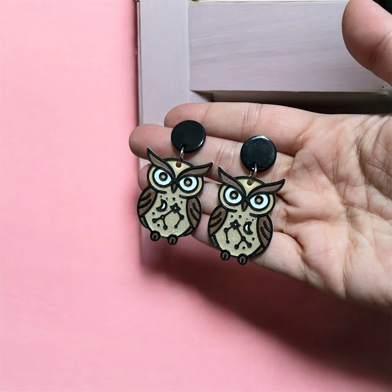 Pendientes búho view 2