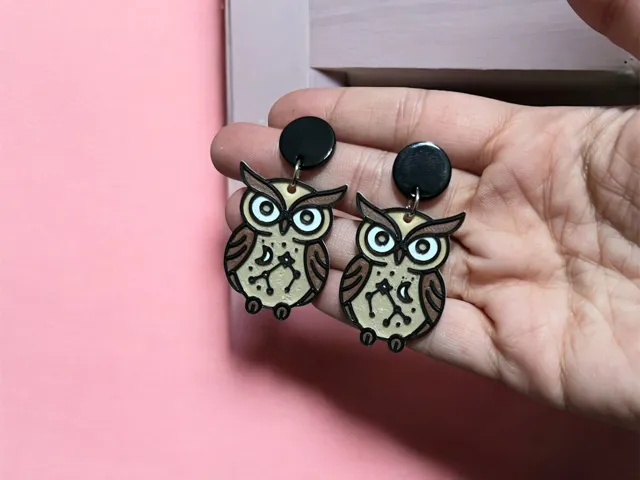 Pendientes búho