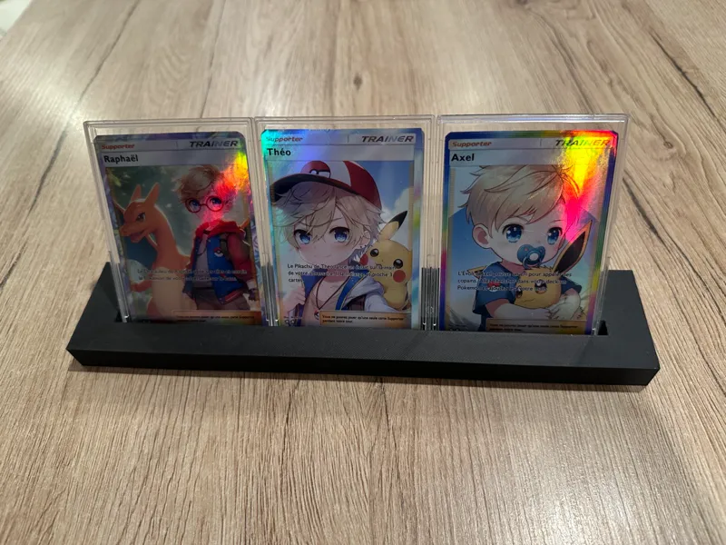Support for 3 cards under toploader