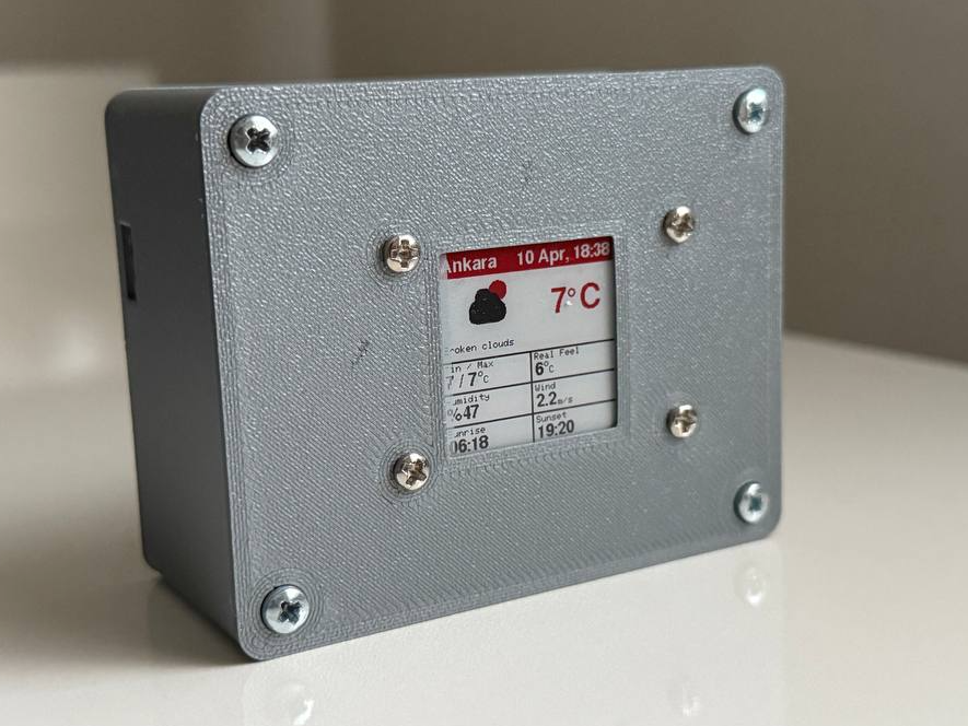 Weather Station with ESP32 and Waveshare e-Paper