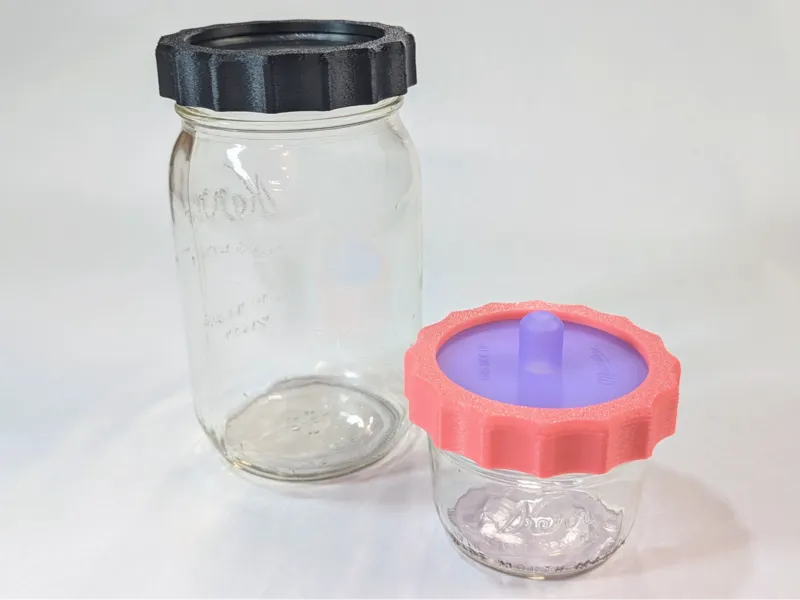 Strong Grip Wide Mouth Mason Jar Ring; Easy Lid