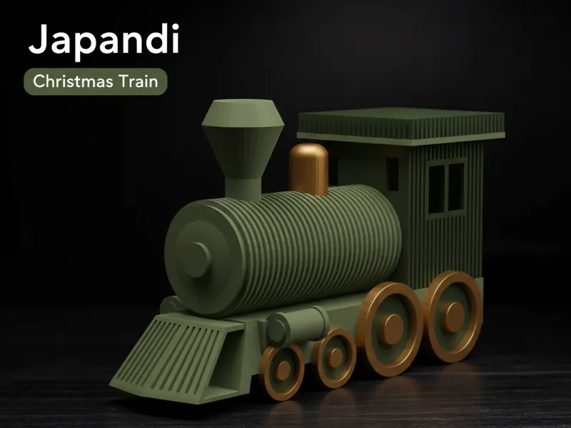 Japandi Christmas Train