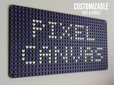 Pixel Canvas - functional art for boring walls