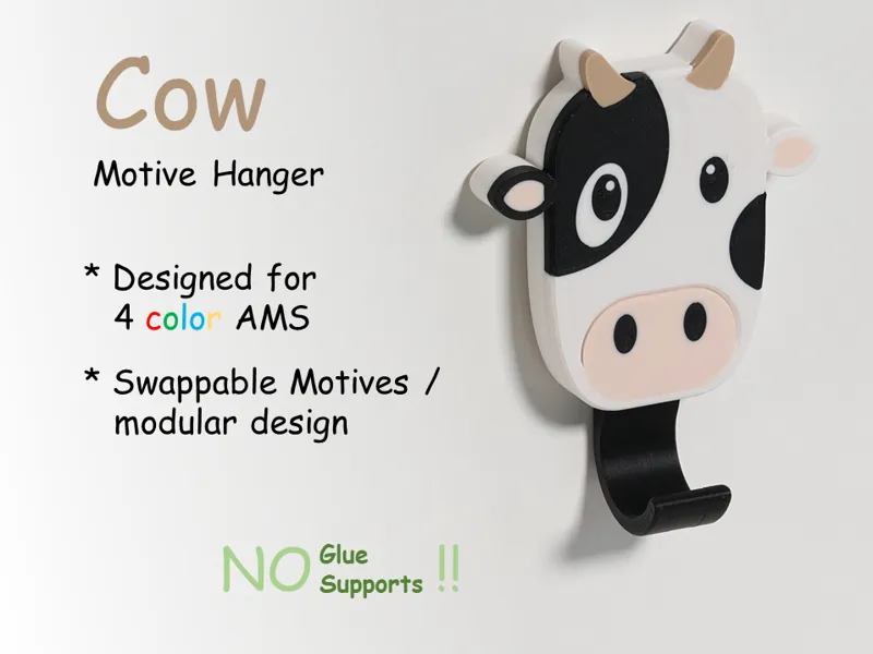Cow  Motive Hanger / Kids Cloth Hanger
