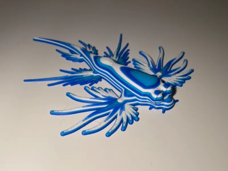 Blue Dragon Sea Slug Creature