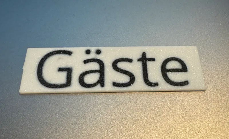Gäste- Schild