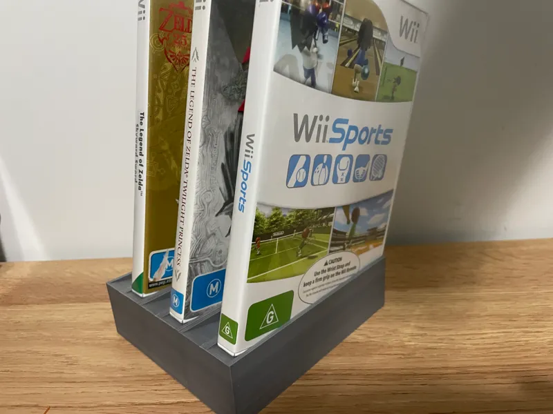 Modular Nintendo Wii game display stand 