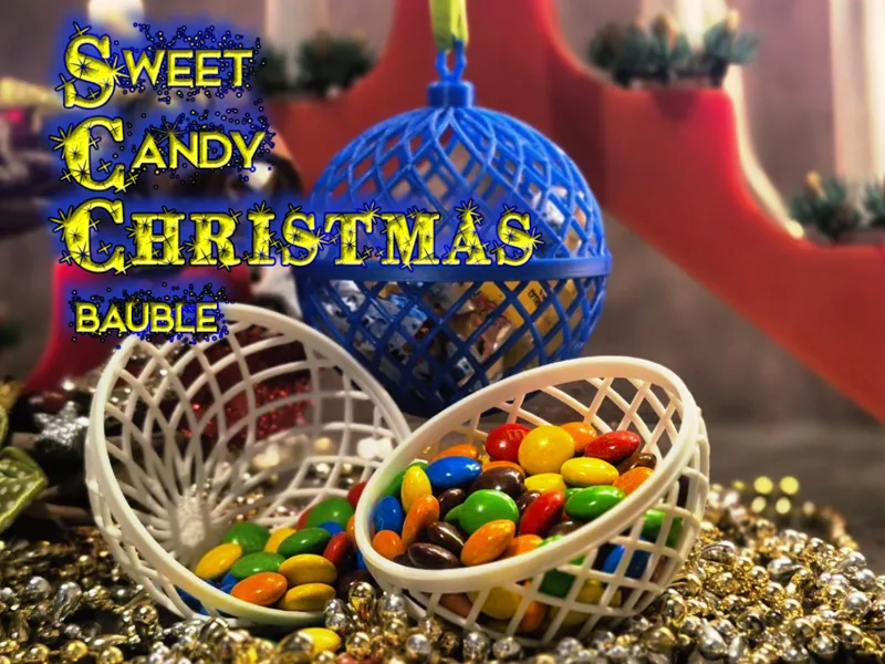Sweet Candy Christmas bauble bulb