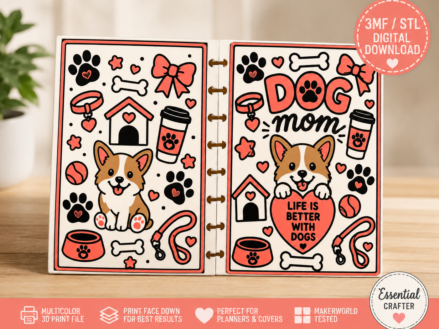A5 Dog Mom Planner Notebook - 1