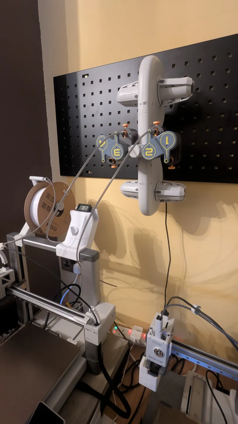 AMS lite bracket for B&Q pegboard by B3Dcraft - MakerWorld