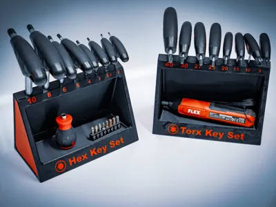 Hex Key Holder INBUS T-Handle Set/ Desk Organizer
