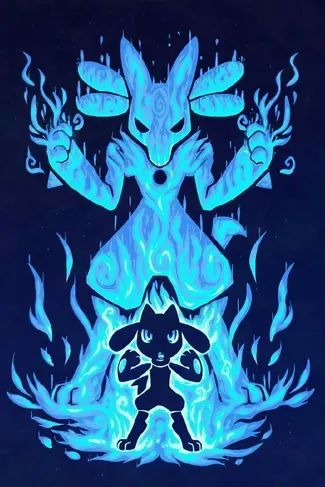 Lucario HueForge / The Blue Aura Within