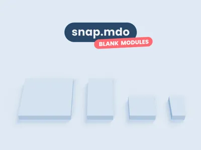 Blank Modules - snap.mdo