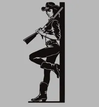 Décoration murale cowgirl — photo 2