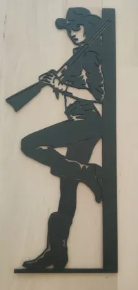 Décoration murale cowgirl — photo 3