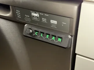 Dishwasher Sign with 35 degree bracket