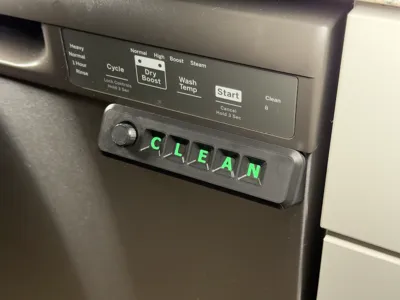 Dishwasher Sign with 35 degree bracket