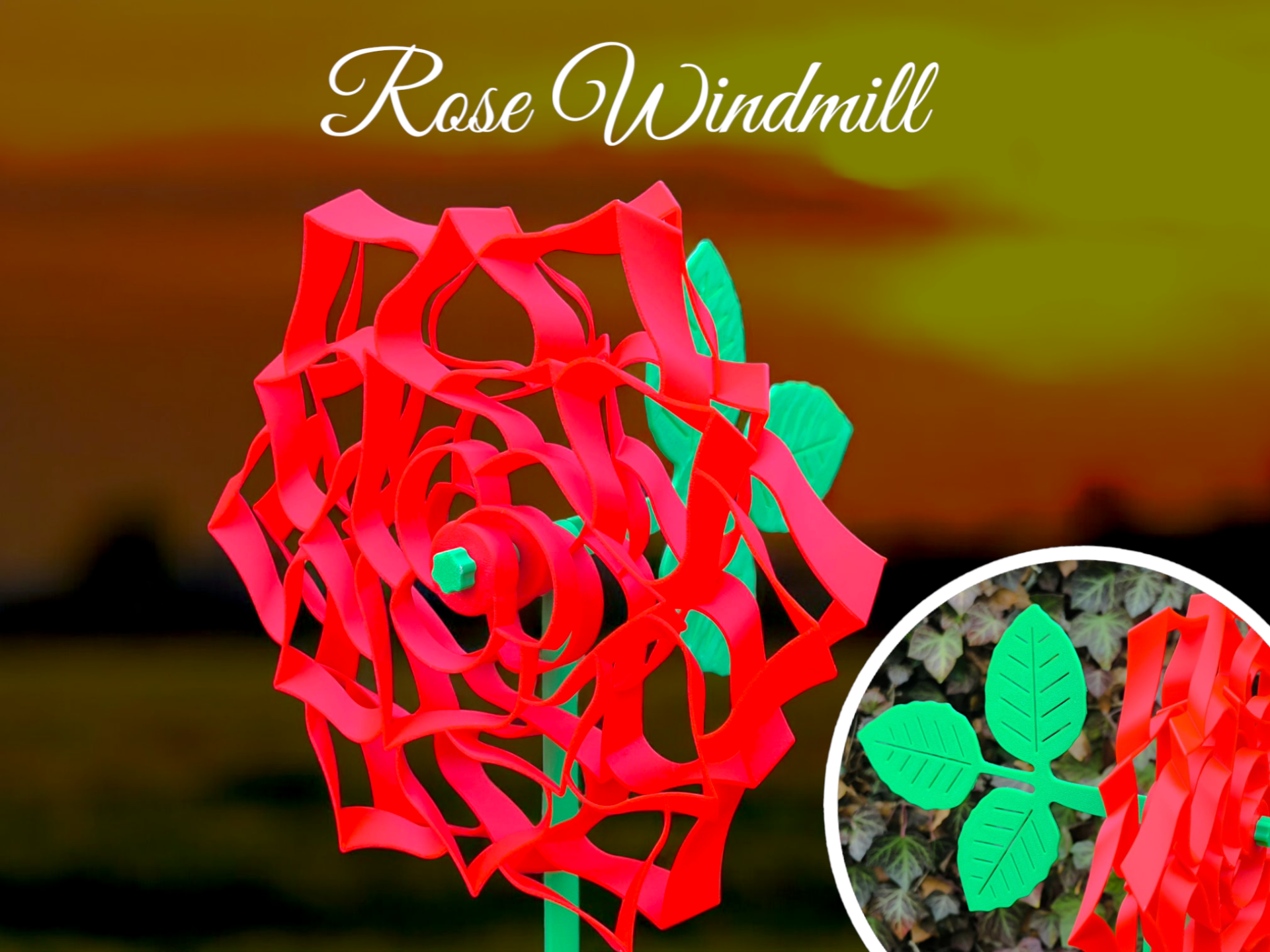 Rose Windmill for Valentine’s Day