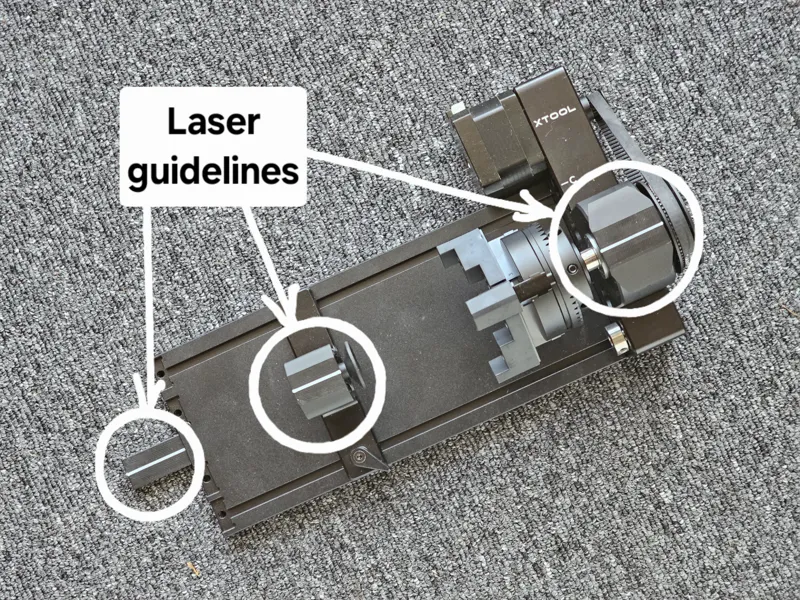 xTool RA2 Laser Guidelines (3 piece)