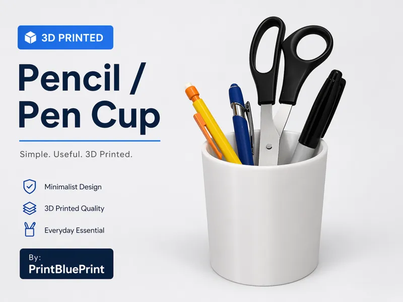 Fast Print Modular Pencil Holder (No Supports)